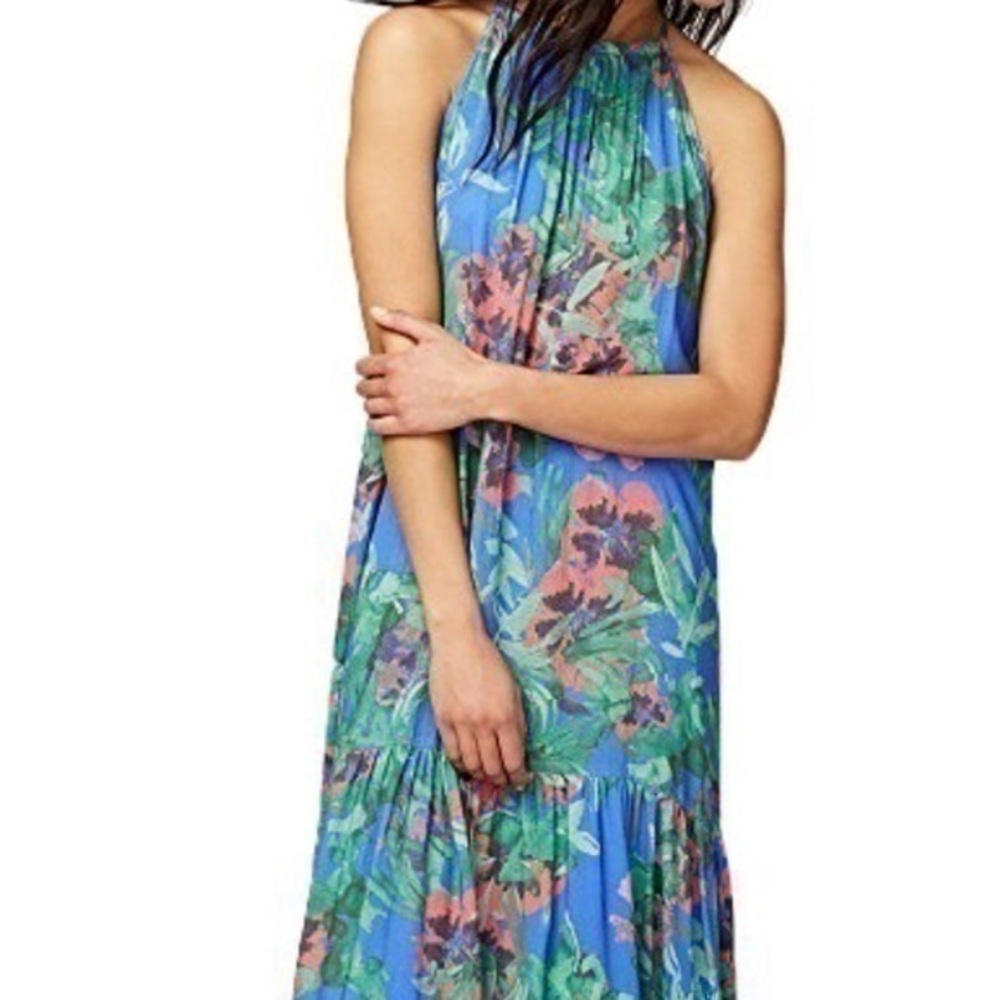 Rachel Roy Womens High Low Sleeveless Maxi Dress